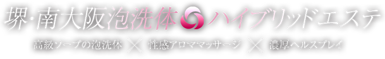 堺・南大阪泡洗体ハイブリットエステ
